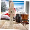 IMIKEYA Unfinished Nutcracker Figurine DIY Nutcracker Ornament for Christmas Decor Smooth Blank Surface for Painting Craft Decorative for Teens and Adults Gift view 4