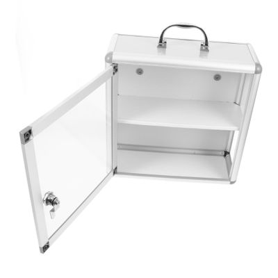 DECHOUS Wall Mount Medicine Cabinet Capacity Visible Medicine Case for Home Office Outdoor Use Space Saving Wall Mounted Storage Box for Emergency Medication and Small Items Organization