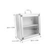 DECHOUS Wall Mount Medicine Cabinet Capacity Visible Medicine Case for Home Office Outdoor Use Space Saving Wall Mounted Storage Box for Emergency Medication and Small Items Organization view 2