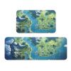 World Map Print Kitchen Mats for Floor,Kitchen Rugs Set,for Various Indoor and Outdoor Spaces view 1