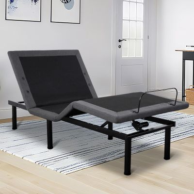 MegaChoice Twin XL Adjustable Bed Frame, Ergonomic Electric Bed Base with Wireless Remote and 2 USB Ports, Head and Foot Incline, Nightlight, Massager, Anti-Snore, Easy Assembly