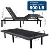MegaChoice Twin XL Adjustable Bed Frame, Ergonomic Electric Bed Base with Wireless Remote and 2 USB Ports, Head and Foot Incline, Nightlight, Massager, Anti-Snore, Easy Assembly view 4