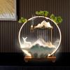 Tabletop Fountain Waterfal, Fountain Indoor Ceramic Deer Sculpture, Backflow Incense Holder with Water Fountains, Tabletop Mini Water Fountain for Indoor Outdoor Decoration,Stress Relief,Wealth Boom view 3