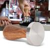 51mm Coffee Tamper | Stainless Steel Base & Wood Handle | Ergonomic Coffee Tamping Tool for Home/Office | Barista - Grade Coffee Press with 2" Diameter view 2