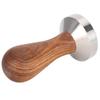 51mm Coffee Tamper | Stainless Steel Base & Wood Handle | Ergonomic Coffee Tamping Tool for Home/Office | Barista - Grade Coffee Press with 2" Diameter view 3