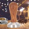 51mm Coffee Tamper | Stainless Steel Base & Wood Handle | Ergonomic Coffee Tamping Tool for Home/Office | Barista - Grade Coffee Press with 2" Diameter view 4