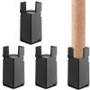 4 Pcs Adjustable Bed Risers With 4-Inch Height, Screw Clamp Furniture Risers, Heavy Duty For Sofa, Desk, Chair, Tables, Fit Furniture Legs 0.87-1.65 view 1