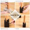 4 Pcs Adjustable Bed Risers With 4-Inch Height, Screw Clamp Furniture Risers, Heavy Duty For Sofa, Desk, Chair, Tables, Fit Furniture Legs 0.87-1.65 view 3