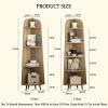 Corner Bookshelf 4/5 Tiers Corner Bookcases Unit Storage Display Rack with Back Panel Open Storage for Living Room Kitchen Office,Ideal for Home view 2