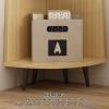 Corner Bookshelf 4/5 Tiers Corner Bookcases Unit Storage Display Rack with Back Panel Open Storage for Living Room Kitchen Office,Ideal for Home view 4