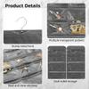 Double-Sided Hanging Jewelry Organizer With 80 Pockets, Accessory Storage Bag With Hook For Earrings, Necklaces, And More view 3