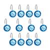 Decorative Acrylic Shower Curtain Hooks 12pcs for Bathroom view 1