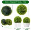 11.8 Inch Large Artificial Topiary Balls Set of 4,Fake Greenery Hanging Balls for Home Decor Indoor and Outdoor,Mi Zilan view 2