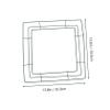 Square Iron Wreath Frames 2Pcs DIY Festival Home Decor Hanging Rings view 2