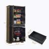 71" Black Tall Pantry Cabinet with Drawer and Adjustable Shelves, Modern Storage Cabinet with Doors, Kitchen Buffet Cabinet, Food Pantry Storage Cabinet, Coffee Bar, Living Room and Dining Room view 2