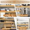 5 Pcs Wire Shelf Covers, 16x16x1.6 in Foamed PVC Faux Wood Closet Organizer, Non-Bearing Decorative Liners for Pantry, Bathroom, Kitchen Shelving view 3