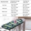 ZQKLHPL Ironing Board Cover Heatproof 39-51 x 15-20 Inches with Thick Cotton Padding and Elastic Cord Ties(Blue,119 L x 45 cm W) view 3
