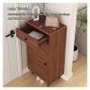 4-Tier Freestanding Shoe Cabinet, Hidden Board Shoe Cabinet, Farmhouse Slim Shoes Cabinets for Rooms view 3