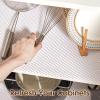 ALIUNI Shelf Liner for Kitchen Cabinet, Drawer Liners Non Slip Non Adhesive Thick Mat, Breathable Dresser Pantry Bathroom Protector, White, 12" x 360" view 3