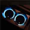 2 Pcs LED Car Light Up Coasters for Volvo EX90 2023, Acrylic Luminescent Waterproof Cup Shots Changing USB Charging Mat Glorifier Bottle Lights view 2