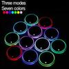 2 Pcs LED Car Light Up Coasters for Volvo EX90 2023, Acrylic Luminescent Waterproof Cup Shots Changing USB Charging Mat Glorifier Bottle Lights view 4