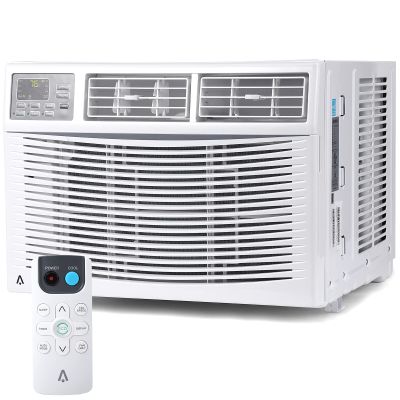 10,000 BTU Smart Window Air Conditioner - Wi-Fi Enabled - Cools 450 Sq.Ft - Ultra Quiet & Energy Efficient - Includes Remote & Easy Install Kit (115v/60Hz)