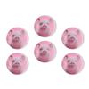 BaHomeck Fridge Magnets 6 Pcs Cute Pink Piglet with Smiling Round Strong Magnetic Glass Small Refrigerator Magnet,Home Decoration for Office Whiteboards,Classrooms,Cabinet and Dishwasher view 1