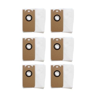 6pcs Reusable Dust Bag,Compatible For Laresar,L6 Pro Robot Vacuum Cleaner,Compatible For Ultenic,T10 Dirty Bag Replacement Spare Parts