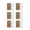 6pcs Reusable Dust Bag,Compatible For Laresar,L6 Pro Robot Vacuum Cleaner,Compatible For Ultenic,T10 Dirty Bag Replacement Spare Parts view 1