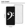 AHUNARLOP Bass Clef Music Logo Bath Towel - Quick Drying - Microfiber Coral Velvet Highly Absorbent Towels - Use as Bath Fitness, Bathroom, Shower, Sports, Yoga Towel (White) view 2