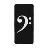 AHUNARLOP Bass Clef Music Logo Bath Towel - Quick Drying - Microfiber Coral Velvet Highly Absorbent Towels - Use as Bath Fitness, Bathroom, Shower, Sports, Yoga Towel (White) view 3