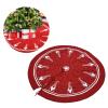 Omabeta Christmas Tree Skirt, Xmas Tree Carpet 47.2in Soft Reusable Decorative Skirt for Bottom Decoration view 1