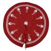 Omabeta Christmas Tree Skirt, Xmas Tree Carpet 47.2in Soft Reusable Decorative Skirt for Bottom Decoration view 2