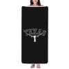 AHUNARLOP Texas Longhorn Lone Star State Texas Strong Bath Towel - Quick Drying - Microfiber Coral Velvet Highly Absorbent Towels - Use as Bath Fitness, Bathroom, Shower, Sports, Yoga Towel (White) view 1