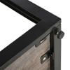 39" Modern Glass Wood Coffee Table, Functional Storage Table for Living Room Decor, Tempered Glass Top and MDF Frame for Stylish Interiors, Brown(Product K) view 4
