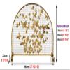Arched Fire Screen with Butterfly Decor - Sturdy Spark Guard for Fireplace Safety, Handcrafted Wrought Iron, Perfect for Pets & Nurseries, Height 90cm (35") view 3