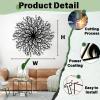 Abstract Tree Branch Metal Wall Art, Trees Of Life Wall Art, Tree Branch Metal Wall Decor for Living Room, BedroomGold, 19"Hx19"W/47x47cm view 3