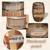 HACHJWRT Whiskey Barrel Bar, Solid Wood Barrel Side Table with Storage Shelves and Latch, Wine Barrel Table for Bar, Home Decor and Night Stand(27.6x16.5in) view 3