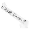Decorit Martini Graduation Sash A Tini Bit Smarter Funny White Graduation Stole Gift for College University High School Nurse Law Medical Doctorate Graduate Senior Class of 2026 Party Celebration view 1