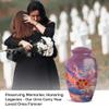 Drum Cremation Urn for Ashes, Purple Large Memorial Urn Adult 10 Inch view 3