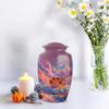Drum Cremation Urn for Ashes, Purple Large Memorial Urn Adult 10 Inch view 4