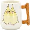 15258 Ceramic Indigo Pita Bird Mug, Cockatiel, Diameter 3.2 x Height 3.0 inches (8.2 x 7.6 cm) view 1