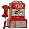 Hrxllb 32G Retro Video Audio Guest Book Wedding Phone- Creative Record Customized Video Messages GuestBook A Personal and Convenient Way to Preserve Your Special Occasions(Red) view 1