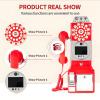 Hrxllb 32G Retro Video Audio Guest Book Wedding Phone- Creative Record Customized Video Messages GuestBook A Personal and Convenient Way to Preserve Your Special Occasions(Red) view 3