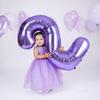 28 Balloon - Purple Birthday Number Balloons, 40 Inch Large Foil Balloons for Men Women Boys Girls Purple Themed Birthday Decorations view 3