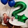 16 Balloon - Dark Green Birthday Number Balloons, 40 Inch Large Foil Balloons for Men Women Boys Girls Dark Green Themed Birthday Decorations view 4