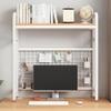 1/2-Layer Desktop Organizer, Iron Computer Desk Top Shelves, College Dorm Desk Hutch, Storage Shelves for Dorm Home Office,White,75 * 20 * 98cm,1 Layer view 1