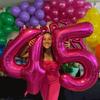 15 Balloon - Hot Pink Birthday Number Balloons, 40 Inch Large Foil Balloons for Men Women Boys Girls Hot Pink Themed Birthday Decorations view 3
