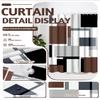 Lnond Brown Bathroom Set, 24 Piece Brown Black White Bathroom Decor Set with with Shower Curtain and Rugs, Trash Can, Toilet Brush Holder Set & Soap Dispenser view 4