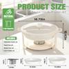 IMACONE White Maifanite-Coated Chafing Dishes Set of 6, 6QT view 2